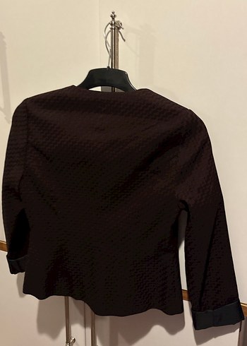 Kahverengi Düğmeli Kadın Blazer Ceket - Görsel 7