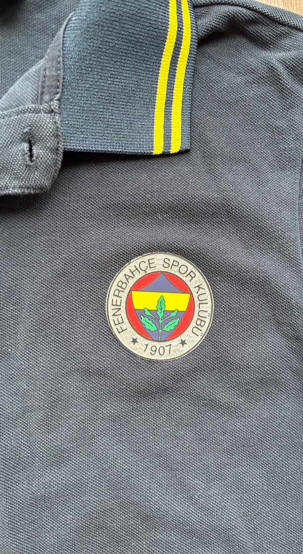 Sarı Detaylı Siyah Erkek Polo Tişört - Görsel 2