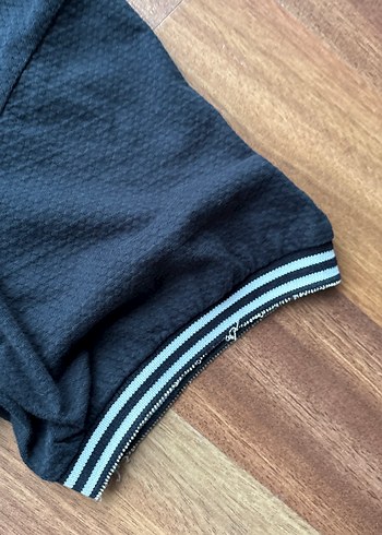 Erkek Siyah Kısa Kollu Polo Tişört - Görsel 7