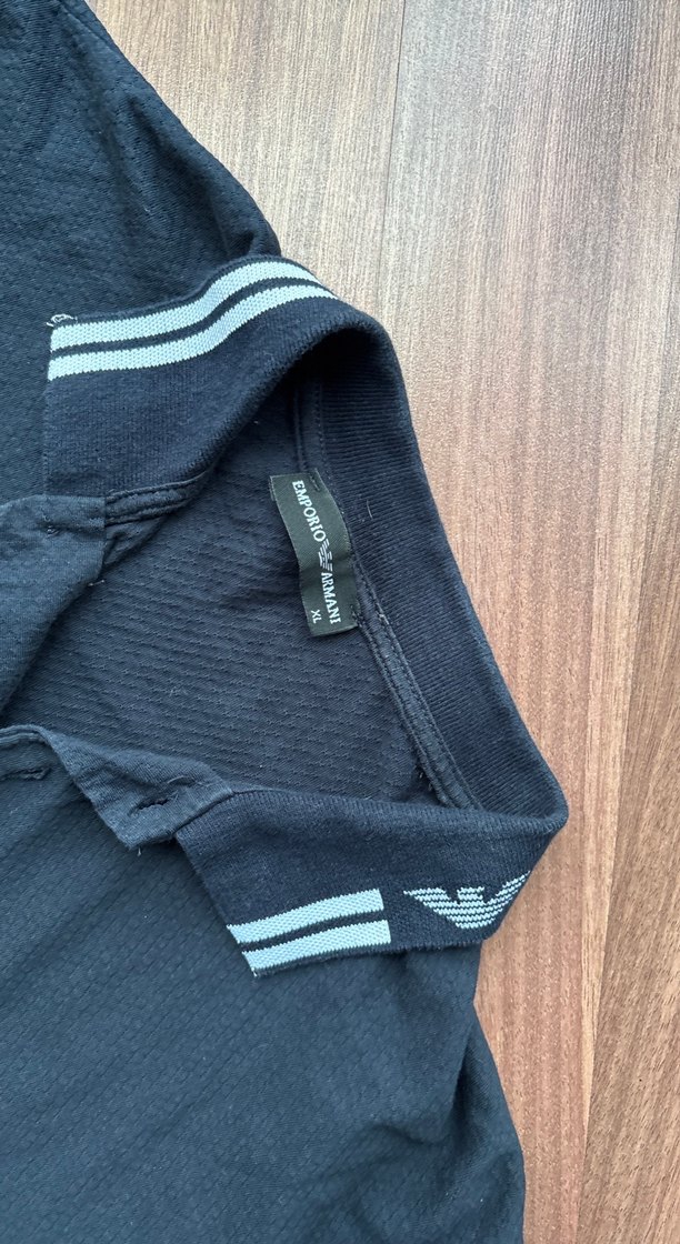 Erkek Siyah Kısa Kollu Polo Tişört - Görsel 3