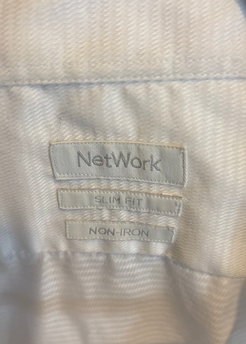 Beyaz Keten Erkek Gömlek, Uzun Kollu, Düğmeli - Görsel 4