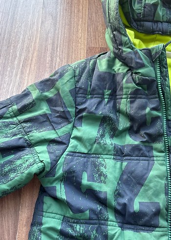 Erkek Çocuk mont Desenli Fermuarlı Mont - Görsel 4