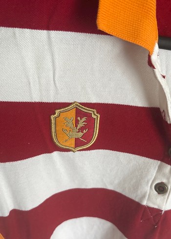 Bordo Çizgili Düğmeli Polo Yaka Tişört - Görsel 5