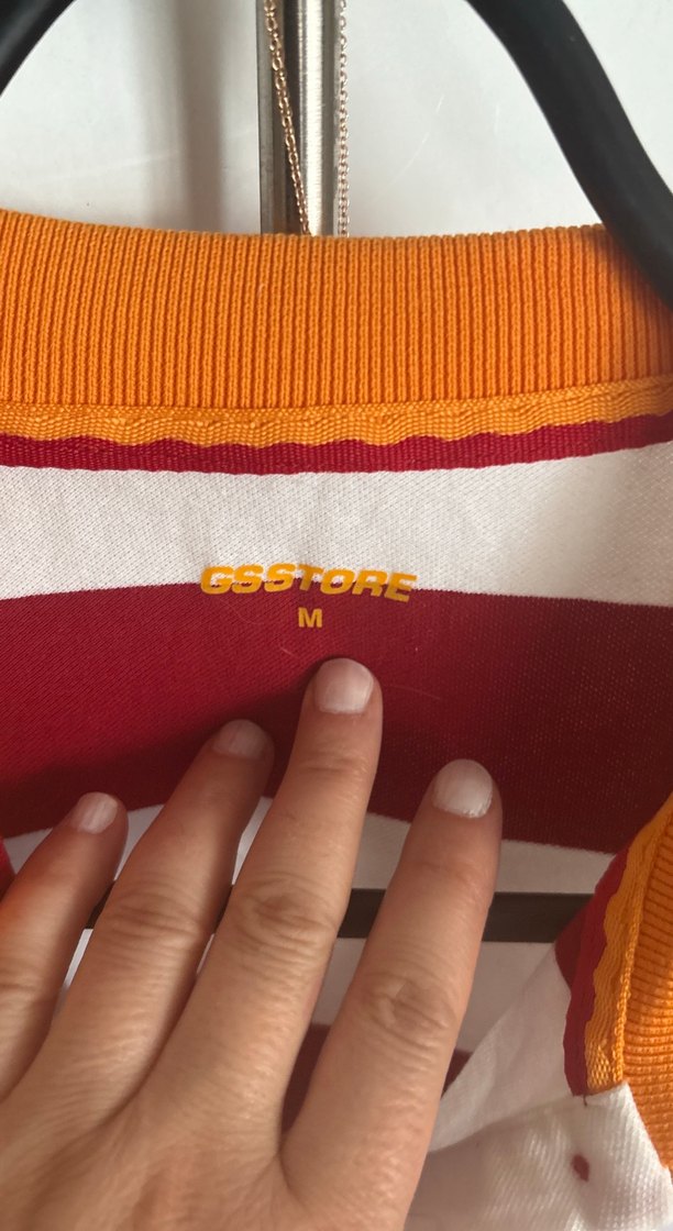 Bordo Çizgili Düğmeli Polo Yaka Tişört - Görsel 3