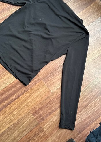 Siyah Drapeli Kadın Bluz - Görsel 8