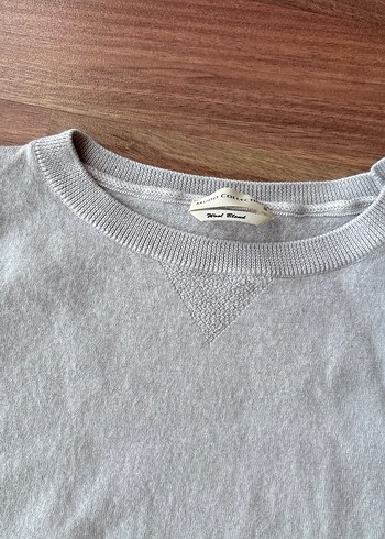 Bej Uzun Kollu Keten Kadın Kazak - Görsel 5