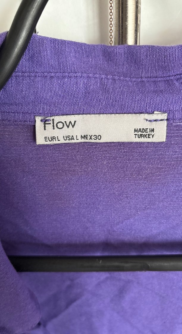 Mor Keten Kadın Gömlek - Görsel 2