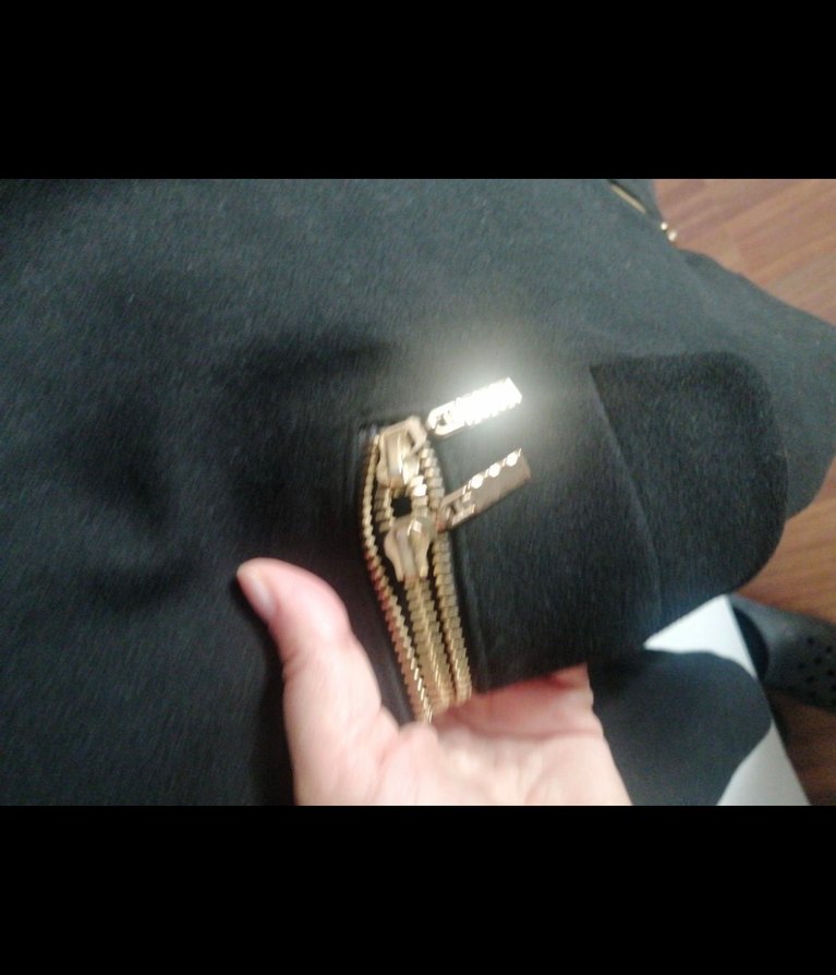 Siyah Süet Uzun Kadın Kaban - Görsel 2