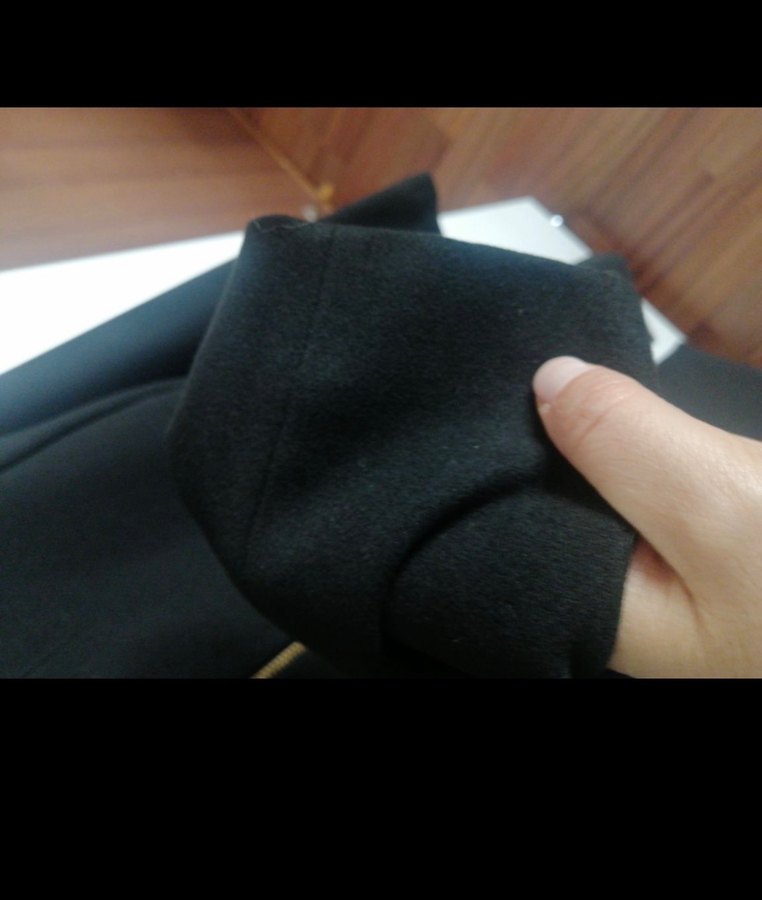 Siyah Süet Uzun Kadın Kaban - Görsel 4