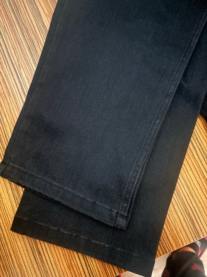 Siyah büyük beden Normal Boy Kadın Denim Pantolon - Görsel 3