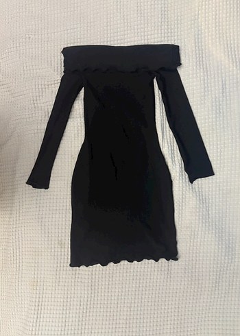 Diğer Siyah Madonna Yaka Elbise