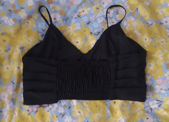 Quzu Siyah Crop Üst