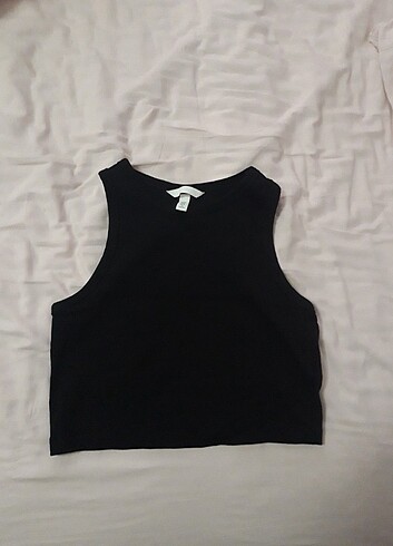 H&M Siyah Crop Üst
