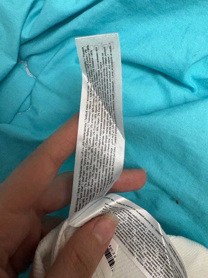 Pamuklu Askılı Beyaz Crop - Görsel 4