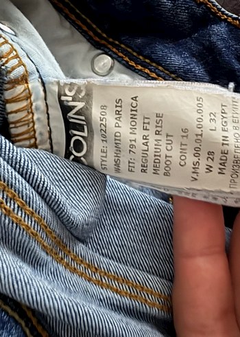 Vintage Colins Kot Pantolon - Görsel 5