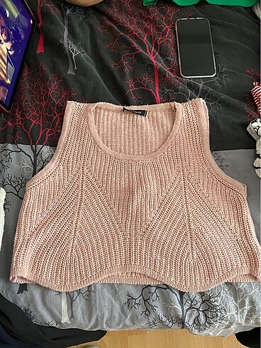 Ambar Pembe Triko Krop