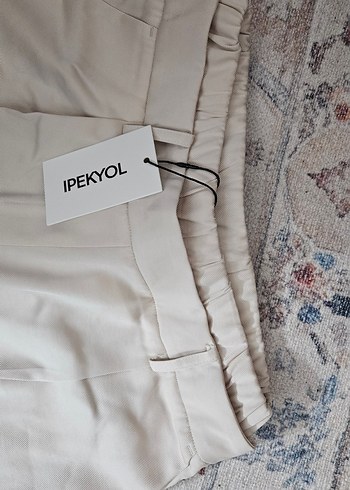 İpekyol Bej Çift Kat Bel Pantolon - Görsel 3