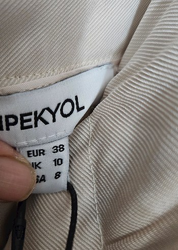 İpekyol Bej Çift Kat Bel Pantolon - Görsel 4