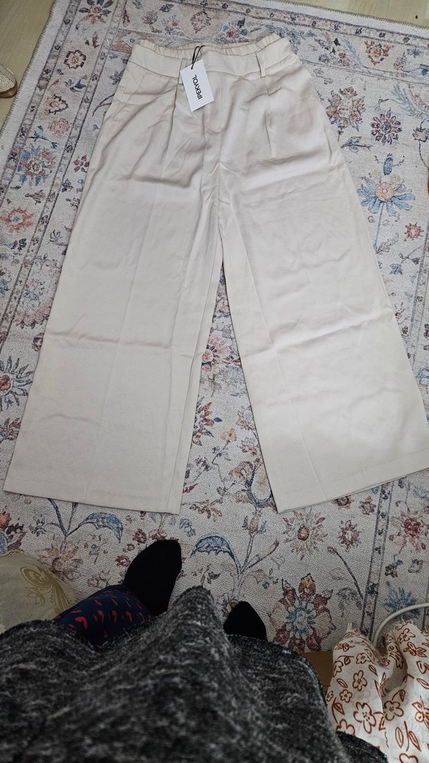 İpekyol Bej Çift Kat Bel Pantolon - Görsel 2