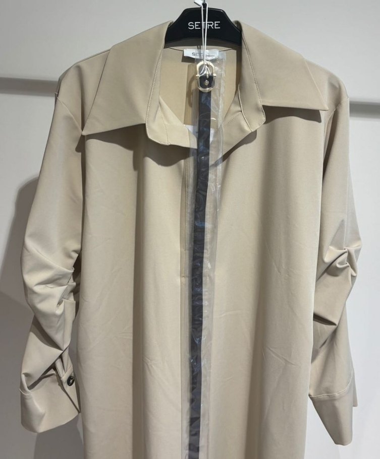 Bej Uzun Kemerli Kadın Elbise - Görsel 3