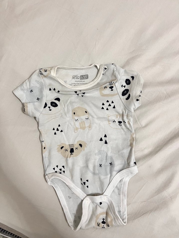 Bebek Erkek Baskılı Kısa Kollu Body - Görsel 2