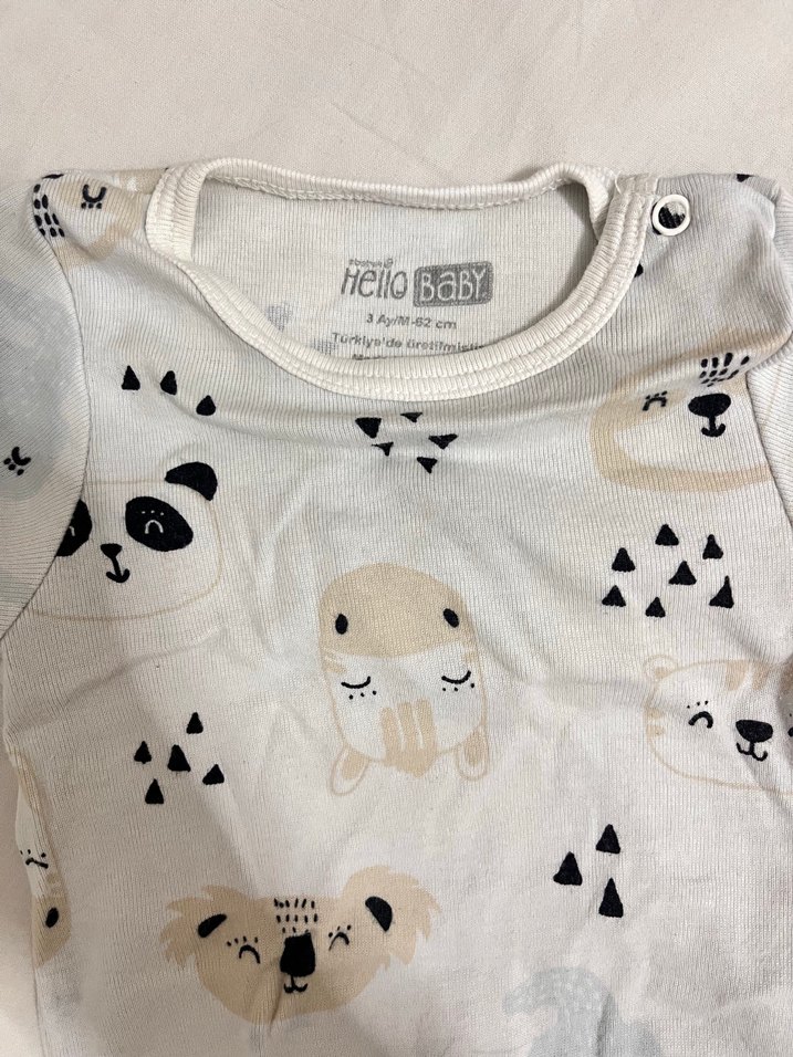 Bebek Erkek Baskılı Kısa Kollu Body - Görsel 3