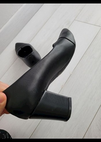 39 Beden siyah Renk Siyah Kadın Ofis Stiletto Kalın Topuklu