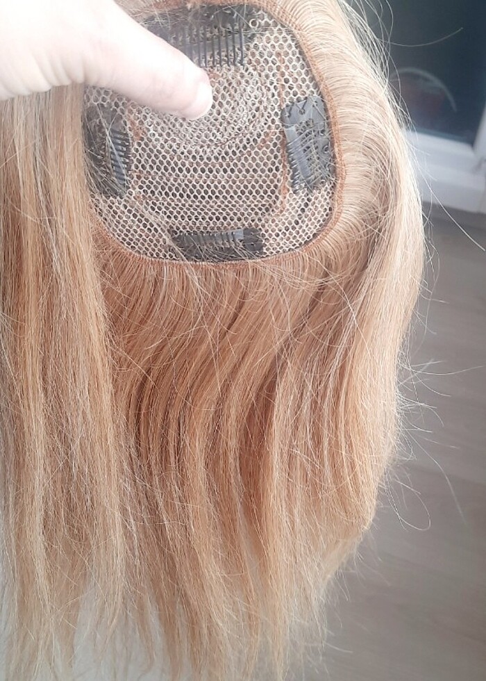 TEPELİK SAÇ PERUK 0 GERÇEK SAÇ 100 gr  - Görsel 3