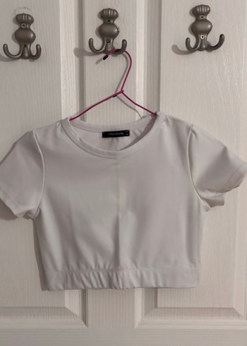 Trendyol & Milla Siyah ve Beyaz İkili Set Kısa Kollu Crop Top