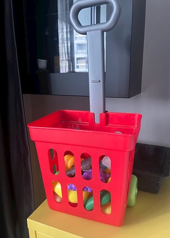 Bebek çocuk Renkli Oyuncak Sebze ve Meyve Sepeti - Görsel 5