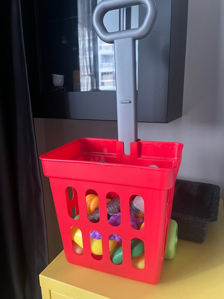 Bebek çocuk Renkli Oyuncak Sebze ve Meyve Sepeti - Görsel 5