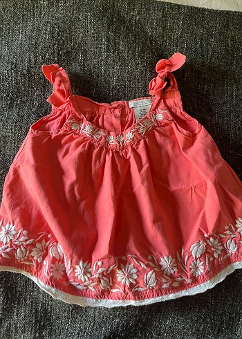 Amerikadan, benzeri yok nakışlı Pembe yavruağzı Kız çocuk elbise