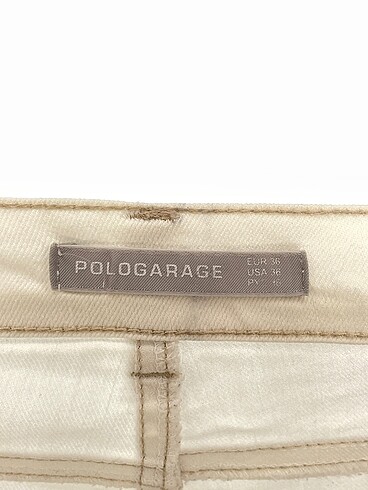 36 Beden beyaz Renk Polo Garage Jean / Kot %70 İndirimli.