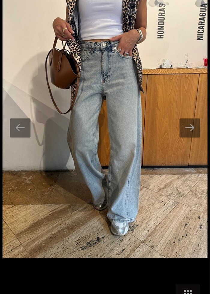 Mavi Bol Paça Stella Jean - Görsel 2