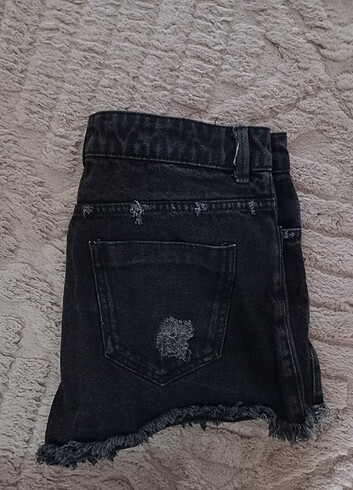 Diğer Siyah mini kot şort