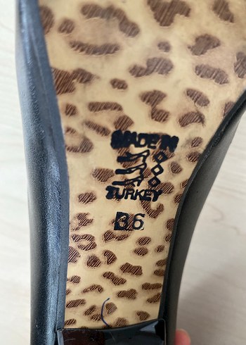 Siyah Tokalı Stiletto Topuklu Kadın Ayakkabı - Görsel 5