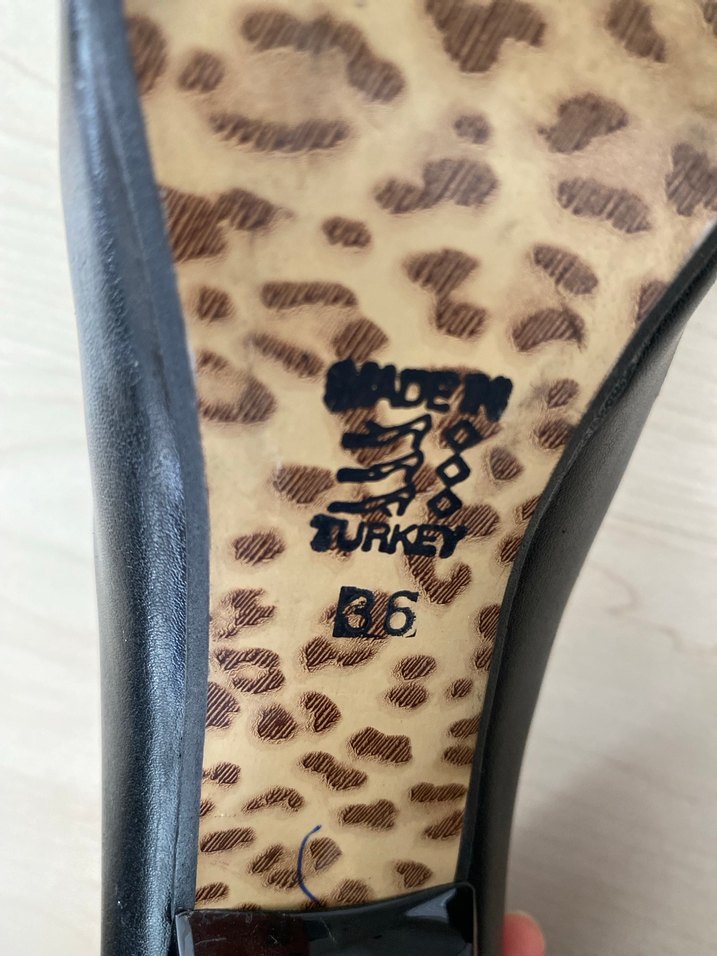 Siyah Tokalı Stiletto Topuklu Kadın Ayakkabı - Görsel 5