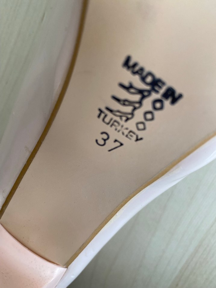 Pembe Rugan Stiletto Topuklu Kadın Ayakkabı - Görsel 3