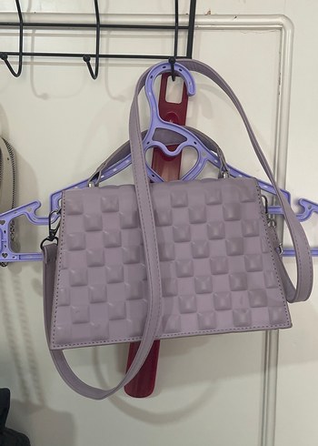 Mor Desenli Kadın Omuz Çantası - Görsel 2