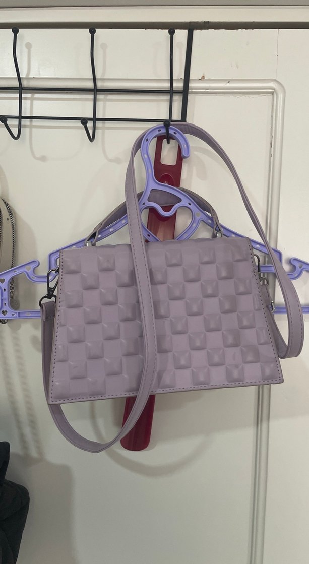 Mor Desenli Kadın Omuz Çantası - Görsel 2