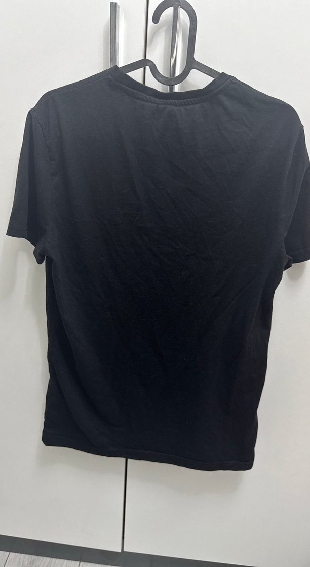 Siyah Anime Baskılı Pamuk Tişört - Görsel 2