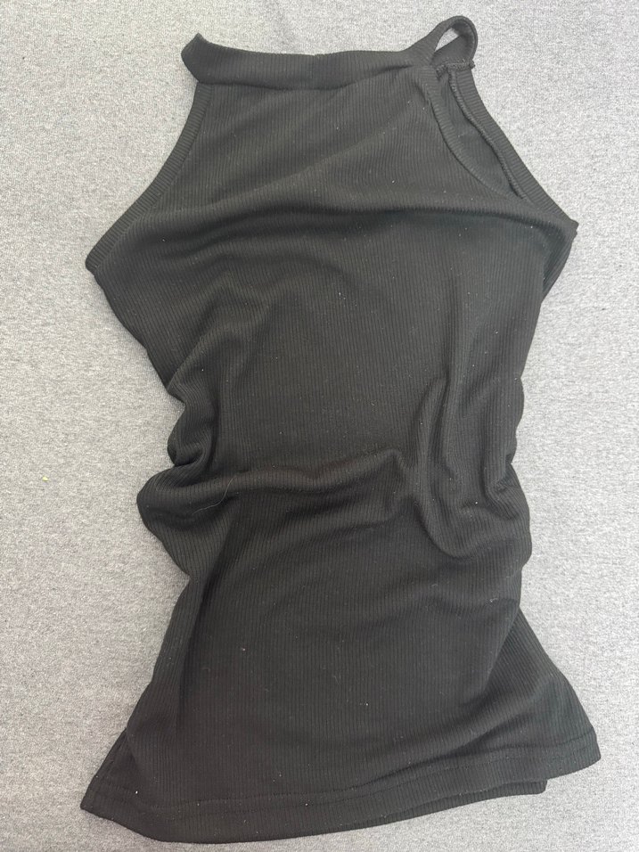 Drapeli Siyah Yüksek Yakalı Kadın Atlet - Görsel 2