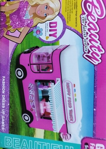 Renkli Pembe Happy Food Truck Oyuncak - Görsel 3