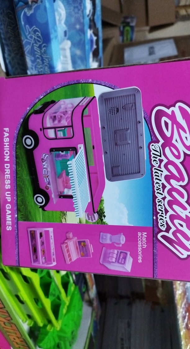 Renkli Pembe Happy Food Truck Oyuncak - Görsel 2