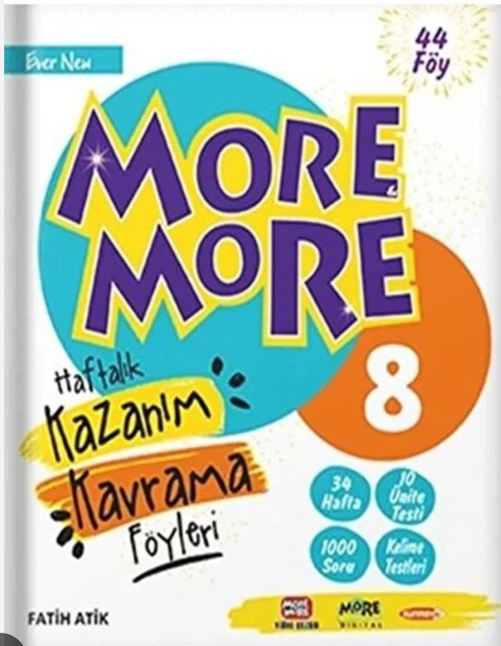 More and More 8 İngilizce Deneme Sınavları - Görsel 3