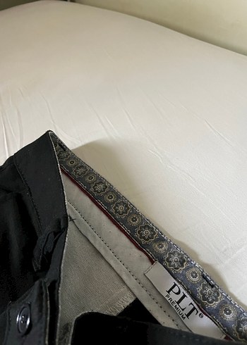 Siyah Midi Kumaş Pantolon - Görsel 3