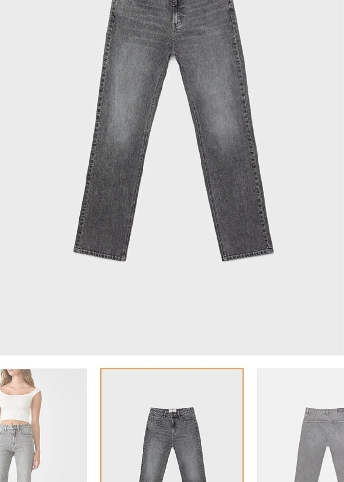 stradivarius mom jean - Görsel 5