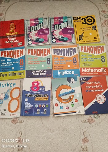 Az Çözülmüş 8. Sınıf LGS Soru Bankası ve Deneme Kitapları - Görsel 2