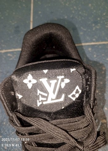 LOUİS VUİTTON 42 NOSiyah Bağcıklı Erkek Spor Ayakkabı - Görsel 5