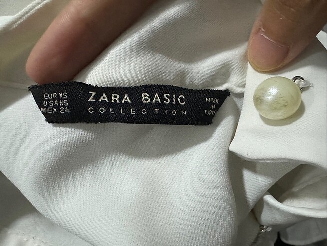 xs Beden beyaz Renk Zara Gömlek